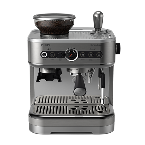 Contenedor único de granos en plata de Barista Brew de Philips