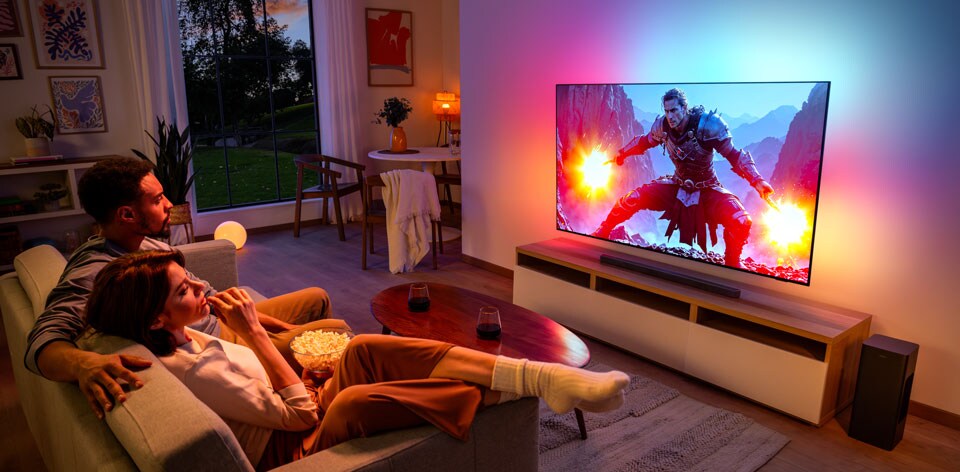 Función de películas de los televisores Ambilight